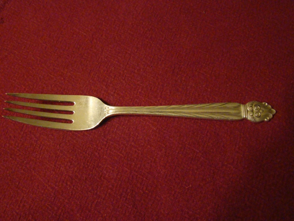 NATIONAL INTERMEZZO STERLING SILVER FORK NO MONOGRAM