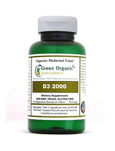 Green Organic Supplements' Vitamin D3, 2000IU