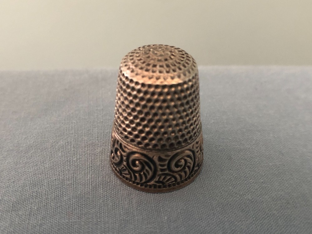 Waite Thresher Sterling Silver Thimble Victoria Era