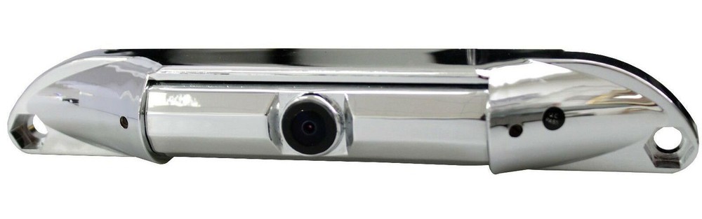 CHROME LICENSE PLATE WIDE ANGLE REAR VIEW COLOR CAMERA WITH NIGHT VISION