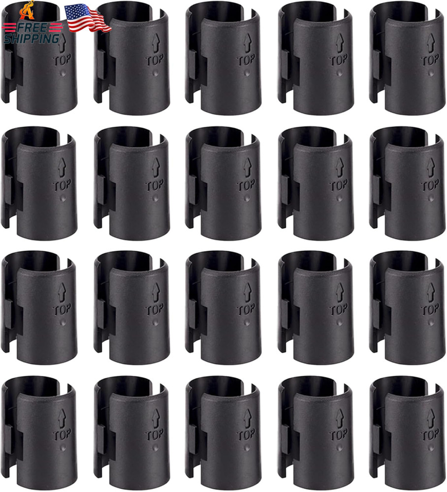Wire Shelf Clips, Wire Shelving Shelf Lock Clips Replacements for 1" Post Metal