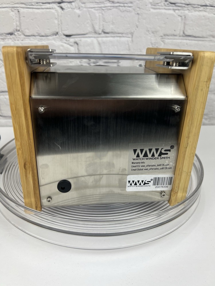 Watch Winder Smith Single Automatic Watch Winder Box Bamboo Tested Works