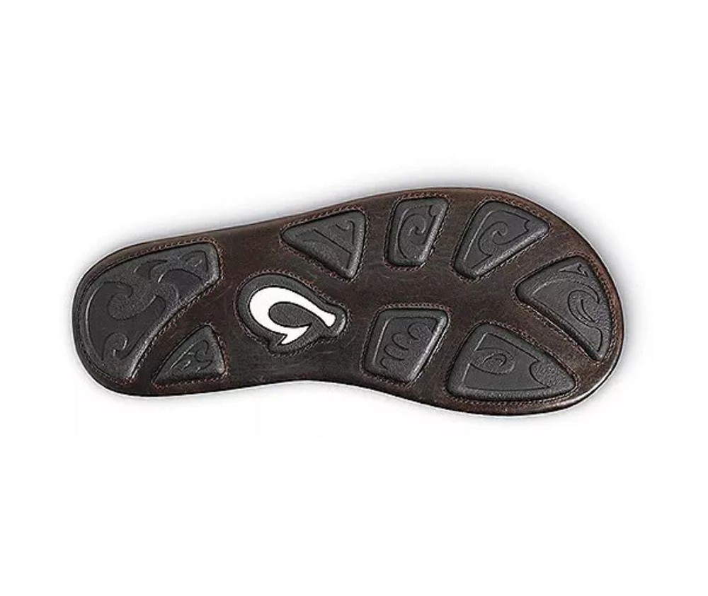 OluKai Men's Mea Ola Flip Flop, Dark Java/Dark Java, Size 8-13