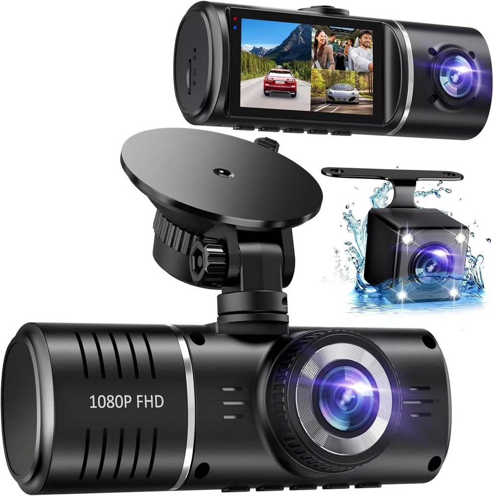 1080P Dash Camera with Night Vision & G-Sensor for Complete Coverage