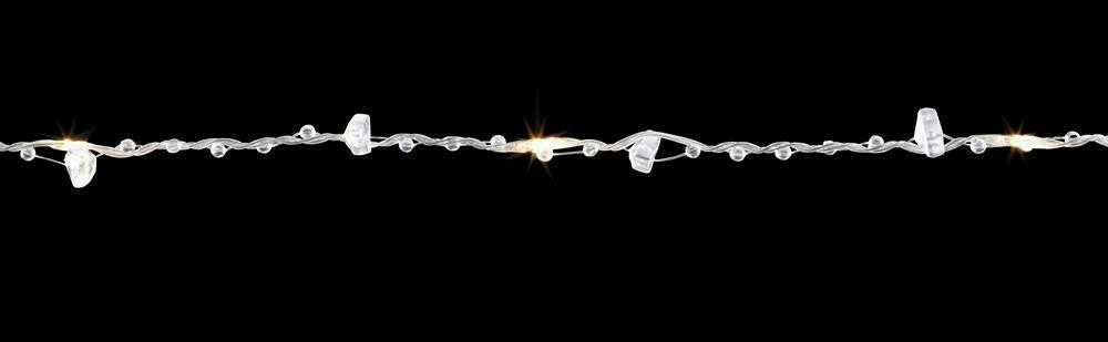 Home Accents 12.6ft 40 LED Micro Dot String Light Warm White Battery Operated