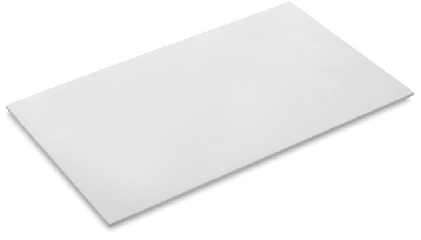 WHITE STYRENE POLYSTYRENE PLASTIC SHEET .040" 12" X 24" PRINTING CRAFTS MODELS