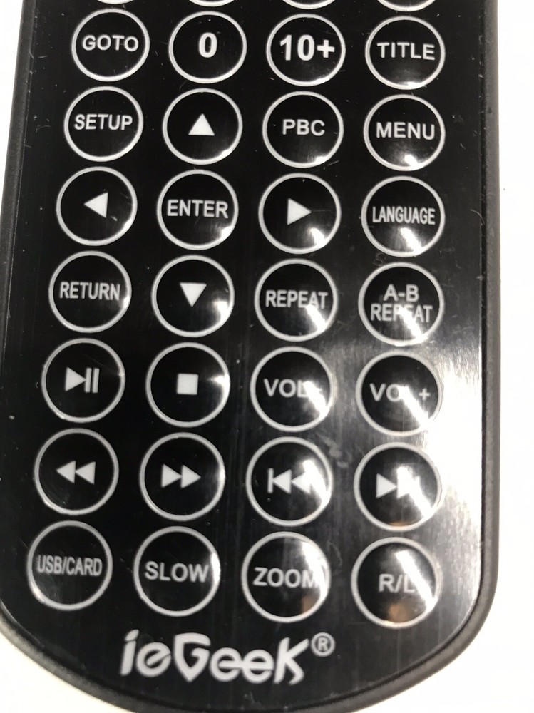 IEGEEK IK-101 REPLACEMENT FACTORY REMOTE For Portable DVD Player
