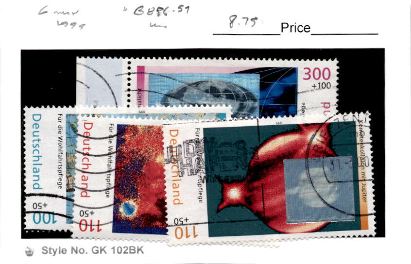 Germany, Postage Stamp, #B856-B859 Used, 1999 Space Astronomy (AB)