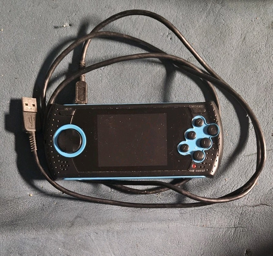 Sega Genesis Ultimate Portable Game Player Working Black/ Blue Model