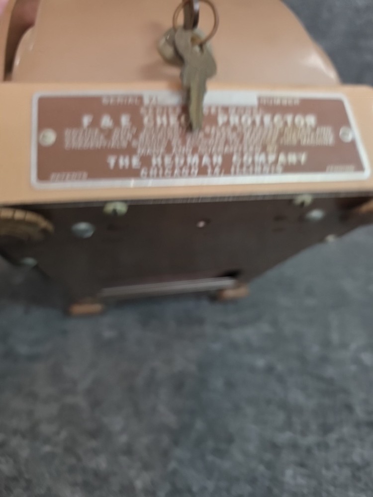 Vintage Excel Model E Check Writer Machine Not Tested Chicago Wheeling Hedman