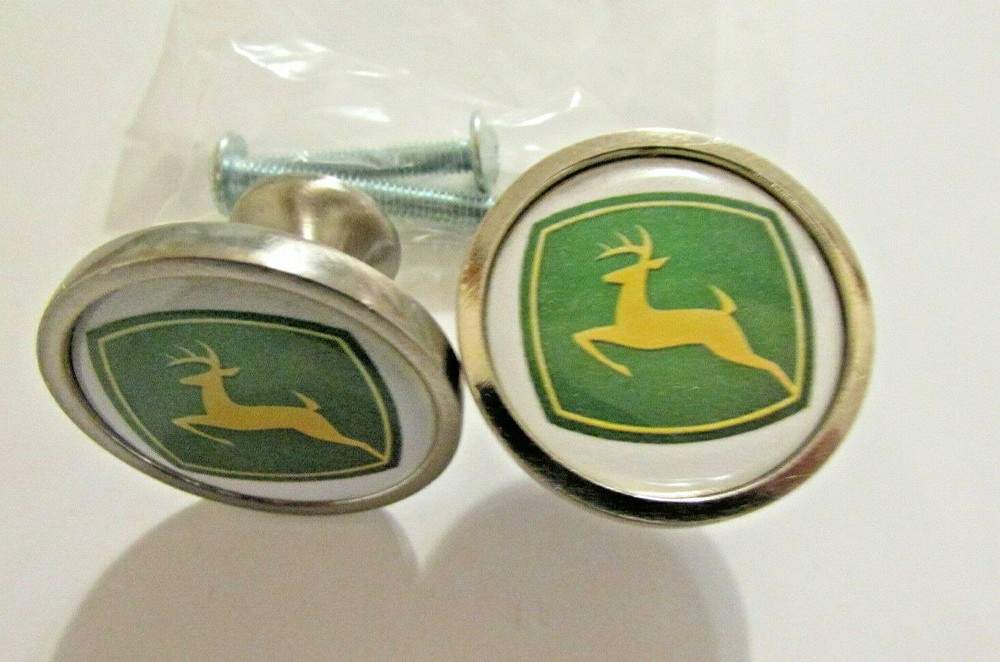 John Deere Cabinet Knobs, John Deere tractor Logo Cabinet Pulls / kitchen knobs