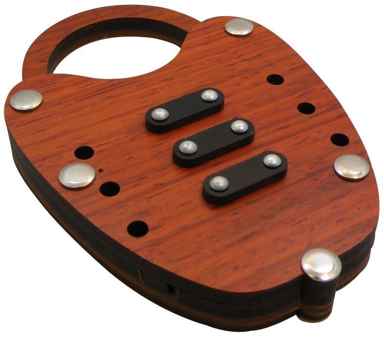 Alpha Lock Brain Teaser Wooden Puzzle