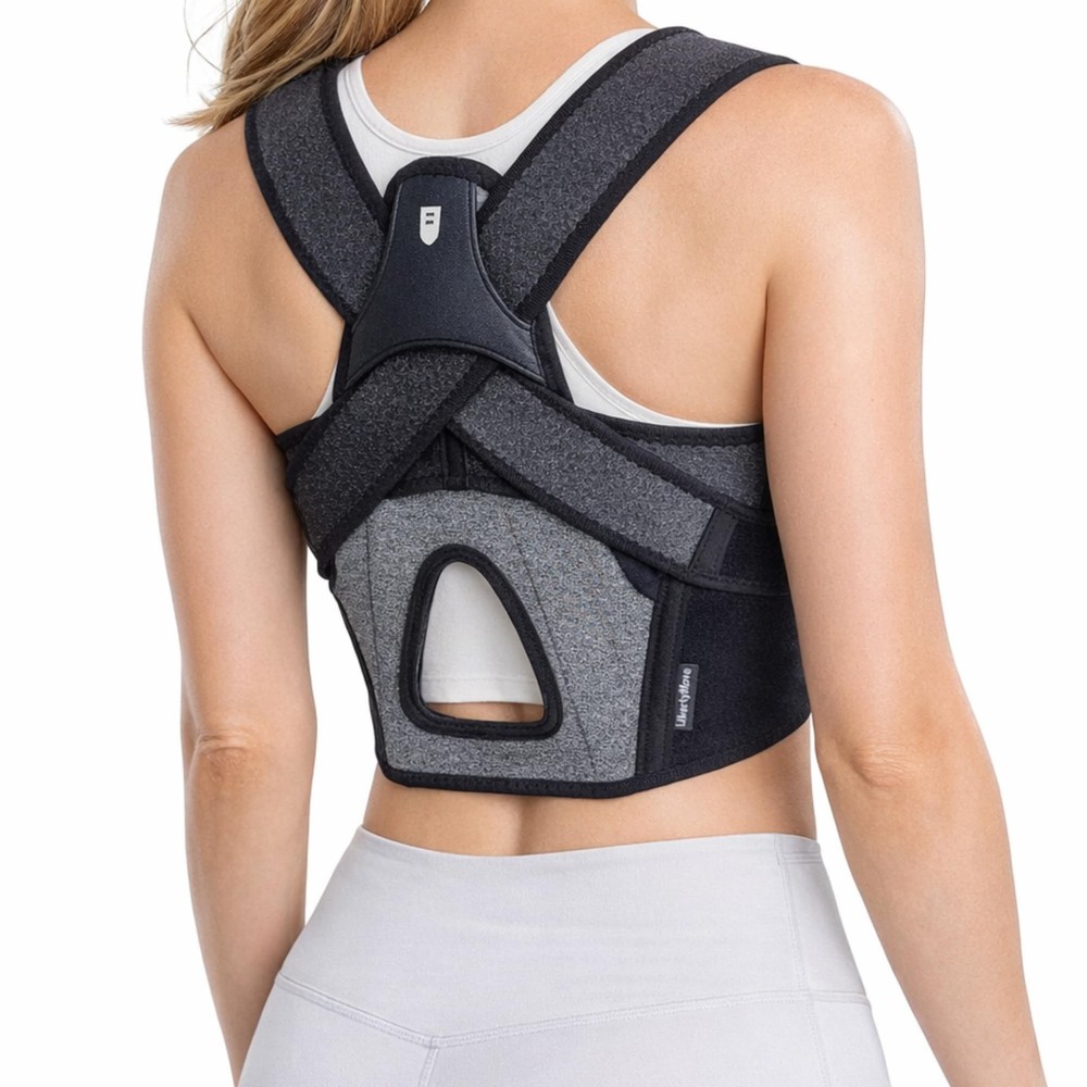 Posture Corrector for Women, Adjustable Upper-Back Brace for Shoulder & Upper...