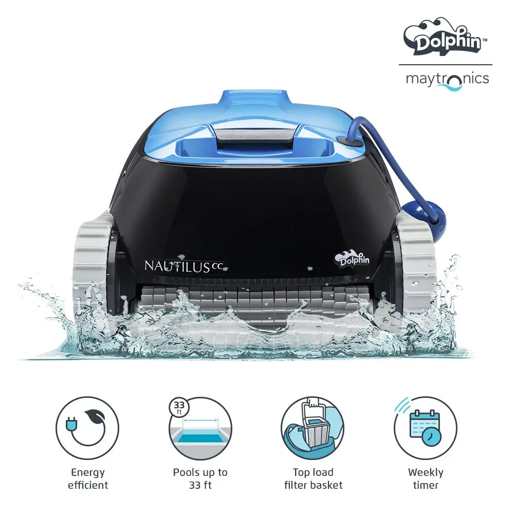 Dolphin Nautilus Robotic Pool Cleaner with Clever Clean