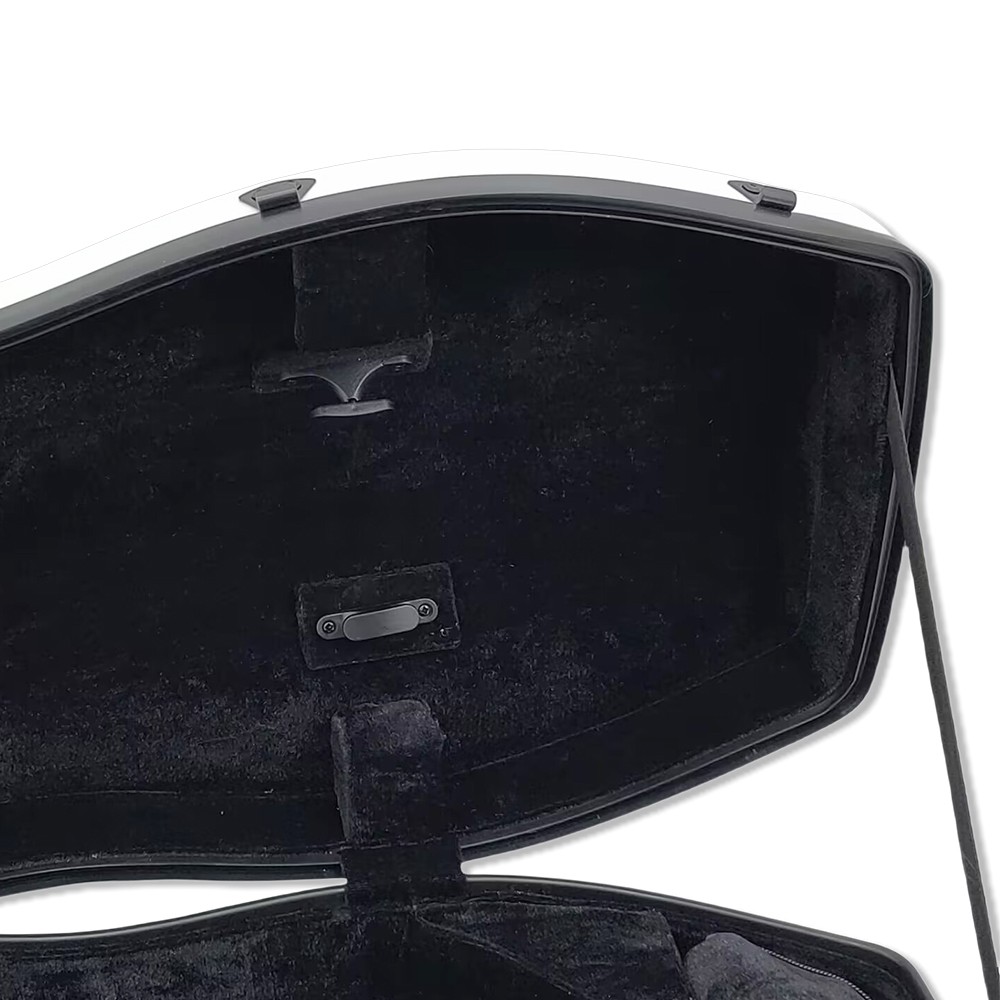 Advanced Viola Case Carbon Fiber Scratch-resistant Viola Box Strong Light White