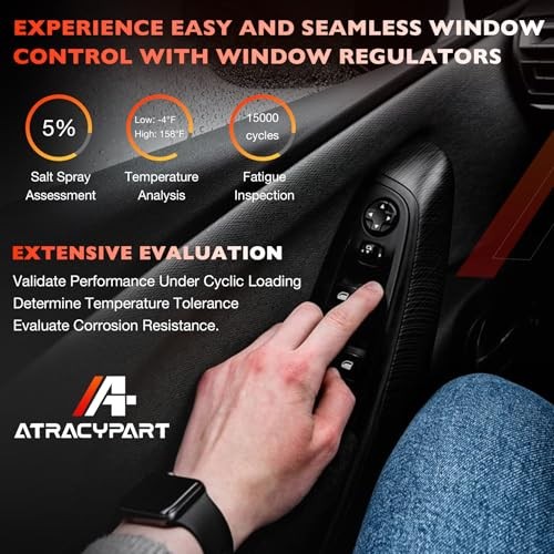 751-740 Power Window Regulator with Motor(2 Pins) Front Right Passenger Side