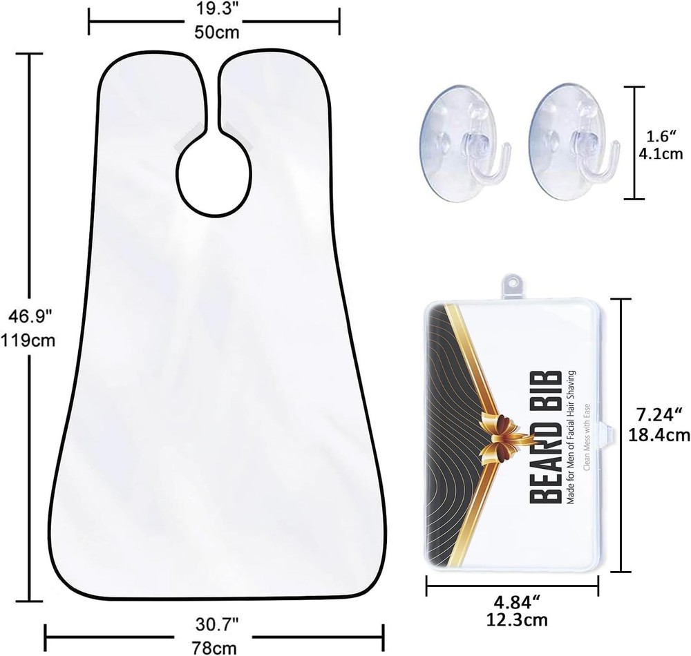 Ultimate Beard Bib Trimming Catcher - Effortless Self-Grooming Solution for Men