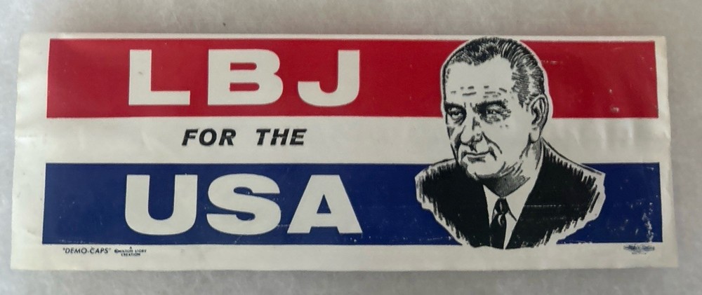 LBJ For The USA plastic cap 11” x 4”