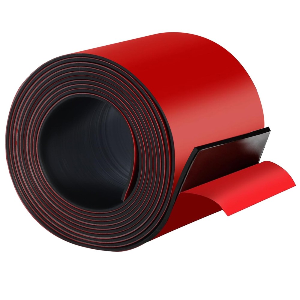 Rubber Strips with Adhesive Backing, 4 W x 1/8 T x 10 L Solid Neoprene Rubber...