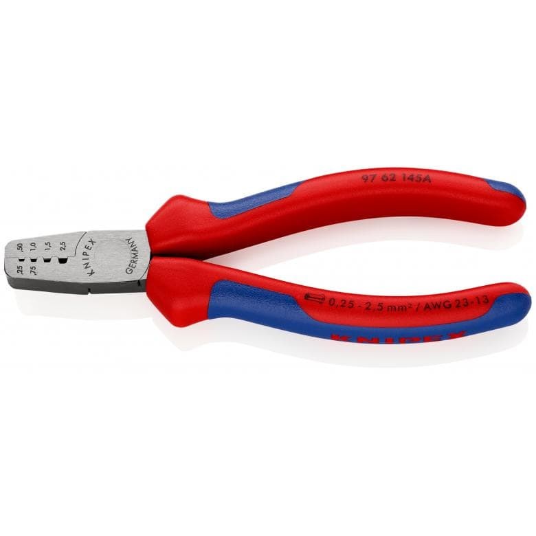 KNIPEX Tools - Crimping Pliers For End Ferrules, Multi-Component (9762145A)