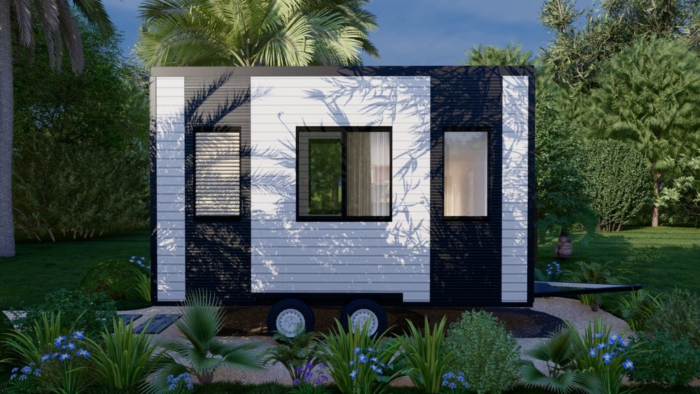 Generic Wood Construction Tiny Mobile Home Building Plans - 15'9"" x 7'10"" - 12