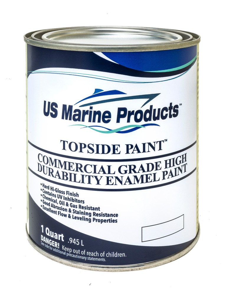 US Marine Products - Topside Paint - Flat White Quart