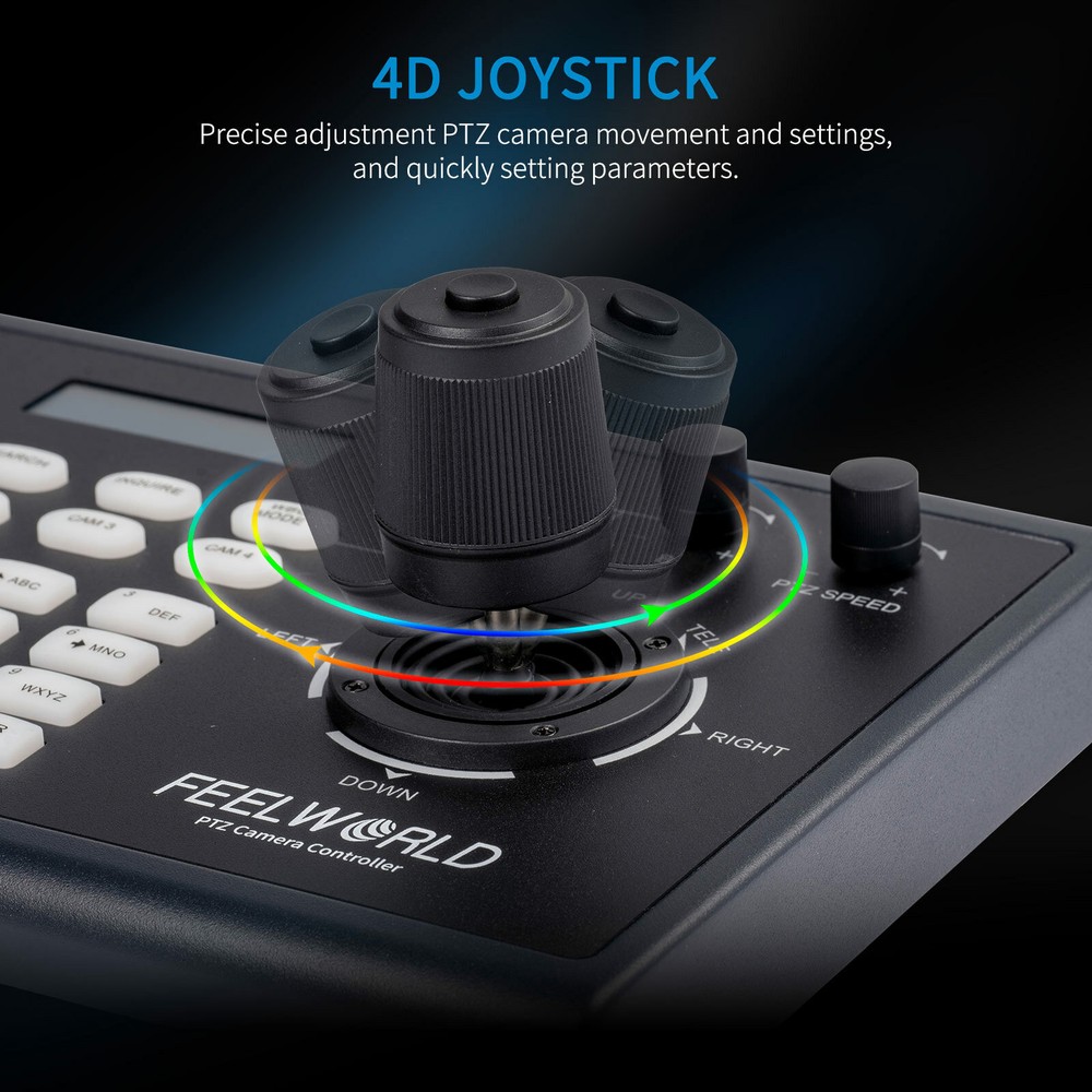 DHL FEELWORLD KBC10 PTZ Camera Controller Multiple Control and Network Protocol