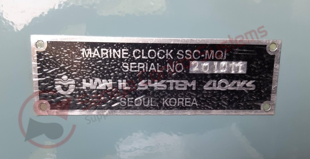 HAN IL SYSTEMS SSC-MQ1 SHIPS MARINE NAVIGATION MASTER SLAVE CLOCK DECK WATCH