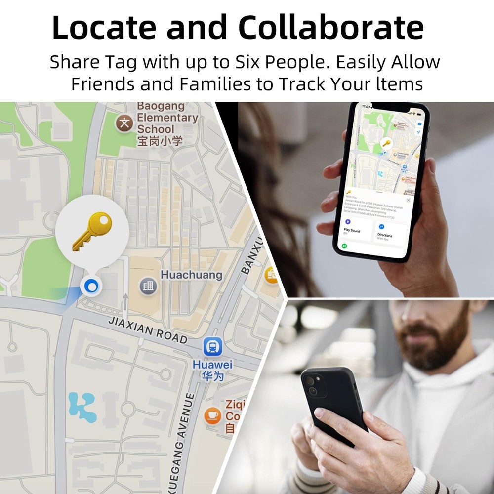2025 New [Apple MFi Certified] (iOS Only) Air Tracker Tags-4 Pack, Bluetooth ...