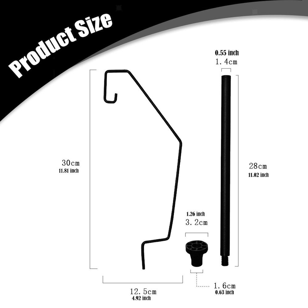 Camping Table Lantern Holder Portable Folding Table Lamp Pole