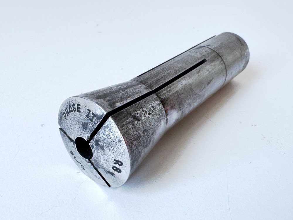 PHASE II 5/16" R8 Round Collet Internal Threads .3125"
