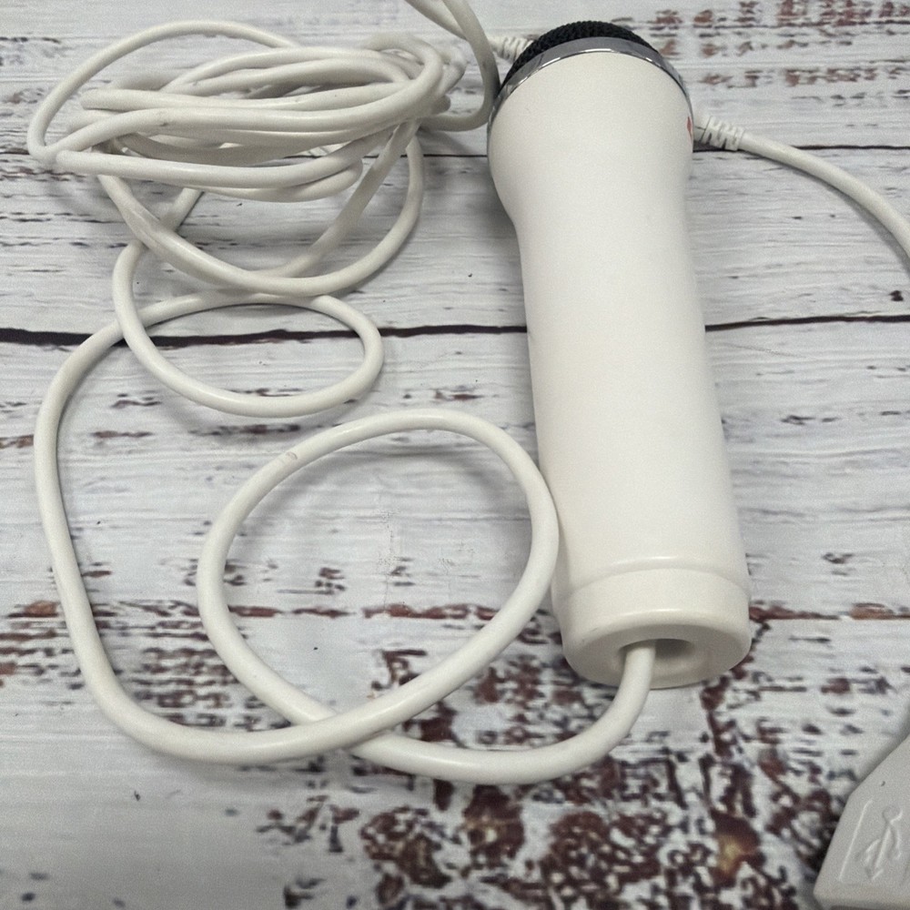 Official Konami - Branded Karaoke Revolution Microphone - White Mic