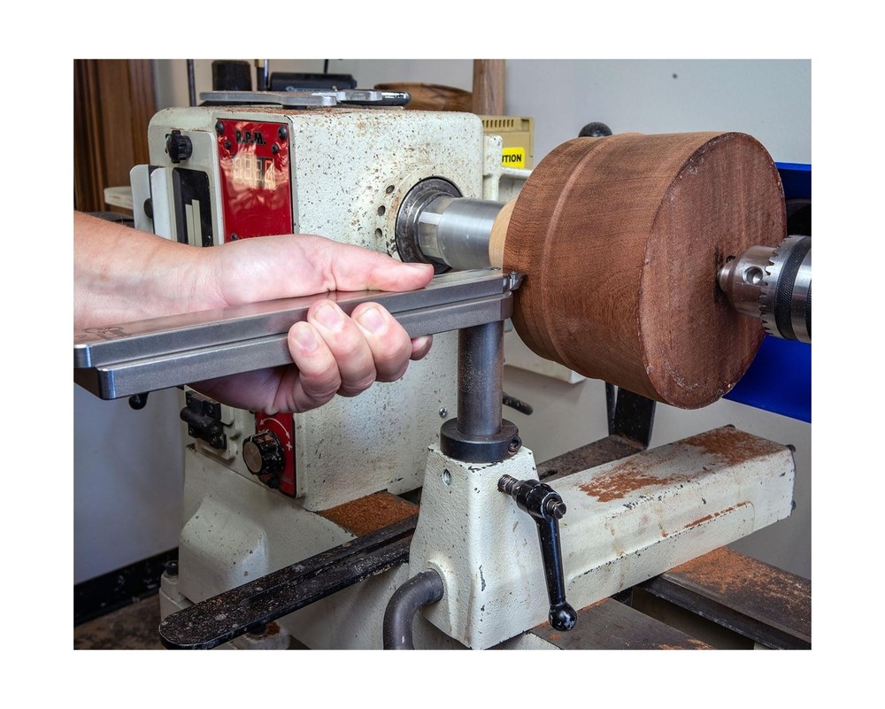 Simple Woodturning Tools Tool Rest Platform with Post & Collar for Simple Scr...