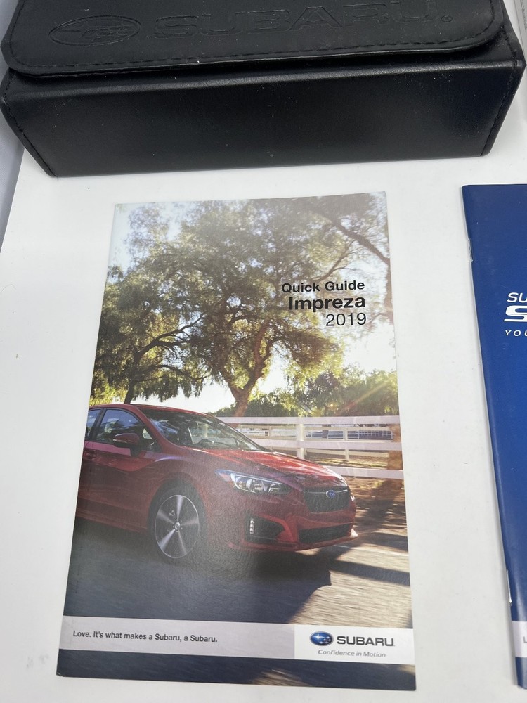 2019 Subaru Impreza Owners Manual OEM Complete Set