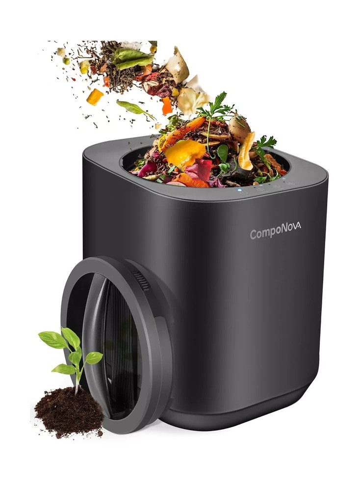 4L COMPONOVA Electric Composter for Kitchen, Countertop Compost Bin