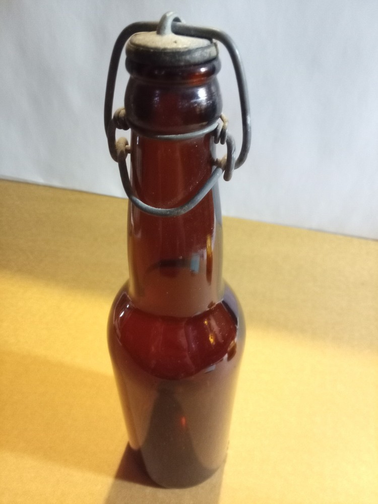 Vintage Brown Beer Bottle Swing-Top Closure G