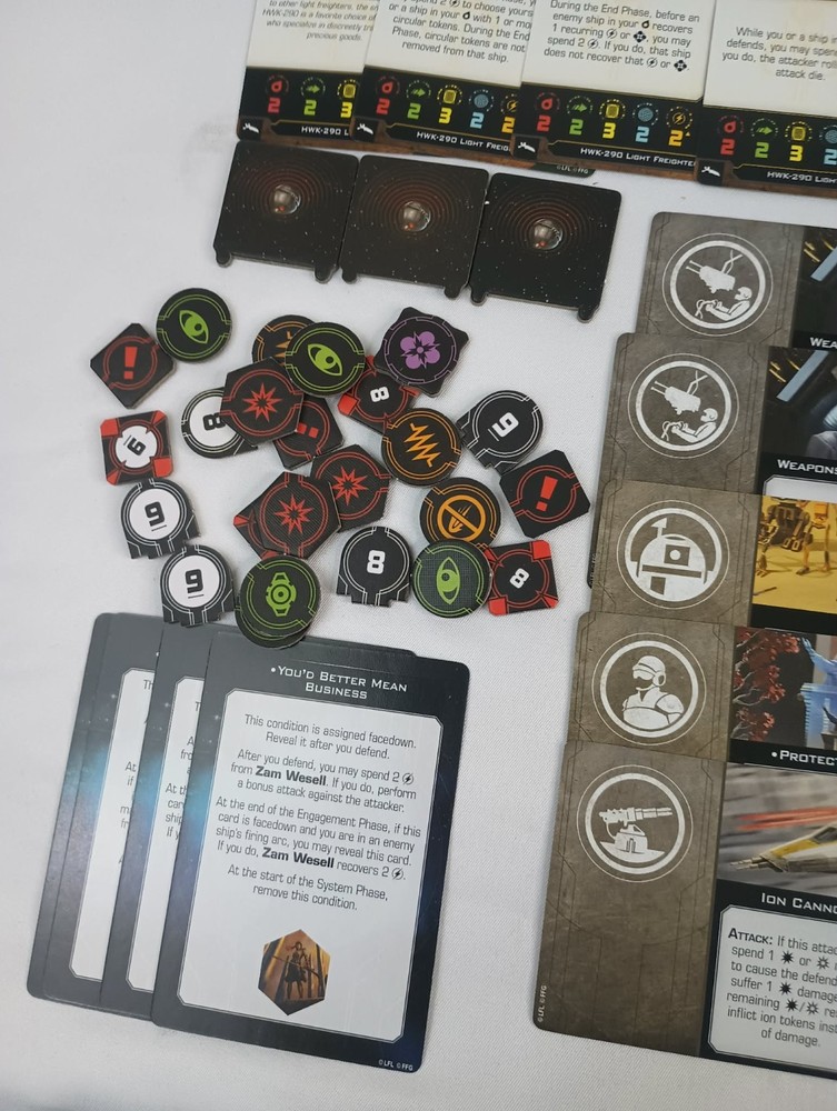 Star Wars X-Wing Miniatures 2.0 Fugitives and collaborators squadron pack Incomp