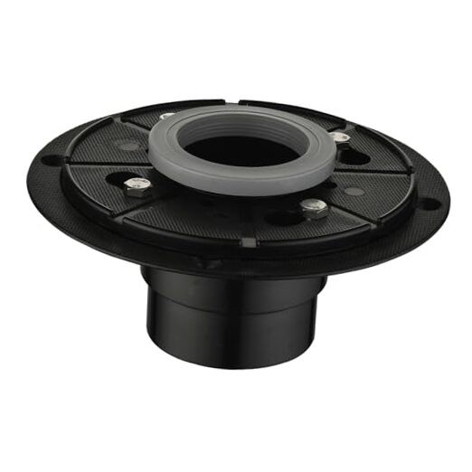 Shower Drain Accessories Floor Drain Base Flange with Rubber Coupler ABS and