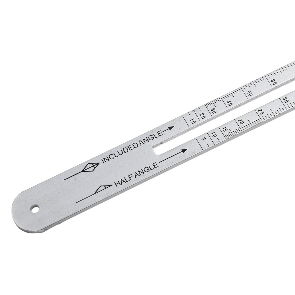 Square Protractor Protractor Stainless Steel Tool 17.1cm Silver Artifact