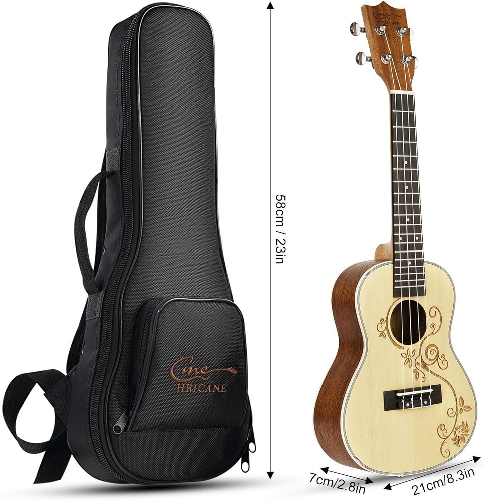 Professional Concert Ukulele Set with Accessories