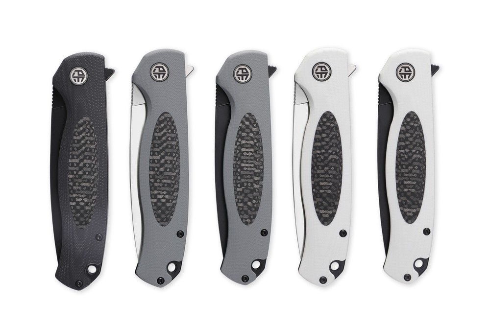 Petrified Fish PFB03 Stamp,D2 Satin/Stonewashed Blade,G10 Handle Folding knife