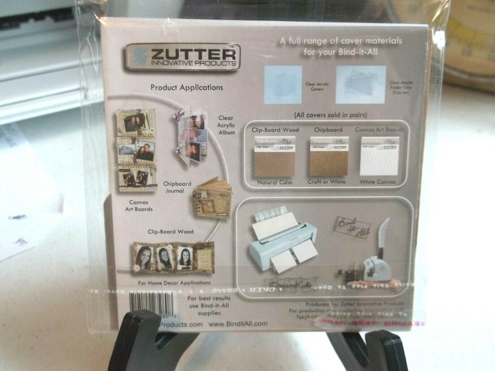 NEW ZUTTER CHIPBOARD 4.1"X4.1" COVERS CRFT