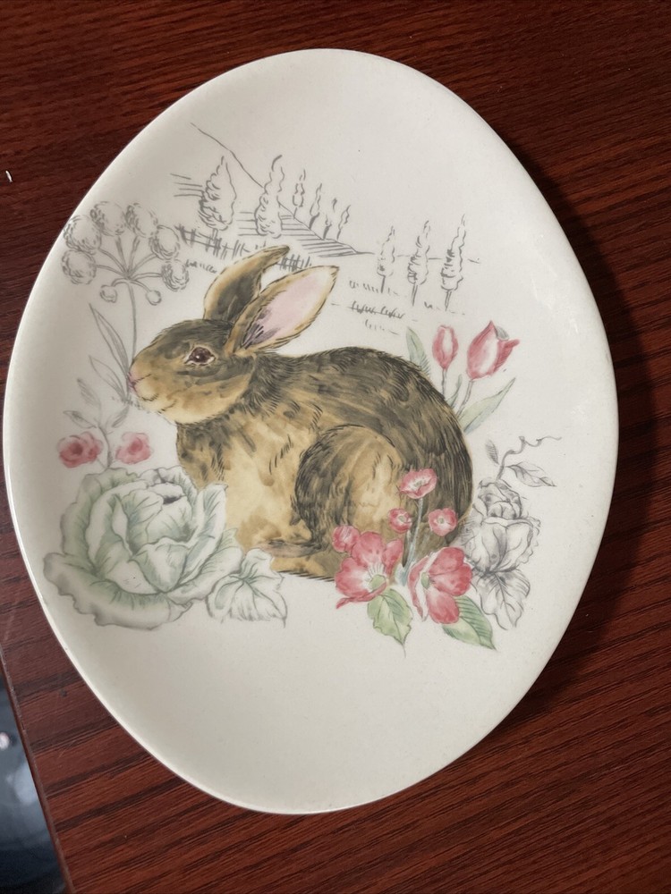 Maxcera Bunny Plate Spring Collection 6.75”x 5.5”