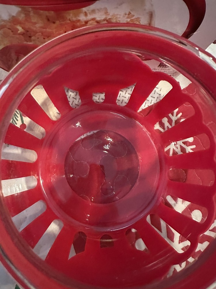 Microwave Popcorn Popper Glass Red Ecolution Micro-Pop 3 Quart In box easy clean