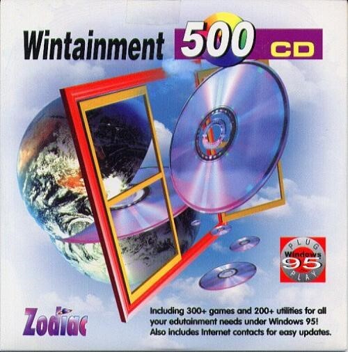 Wintainment 500 (500+ Programs) CD-ROM for Windows - NEW CD in SLEEVE