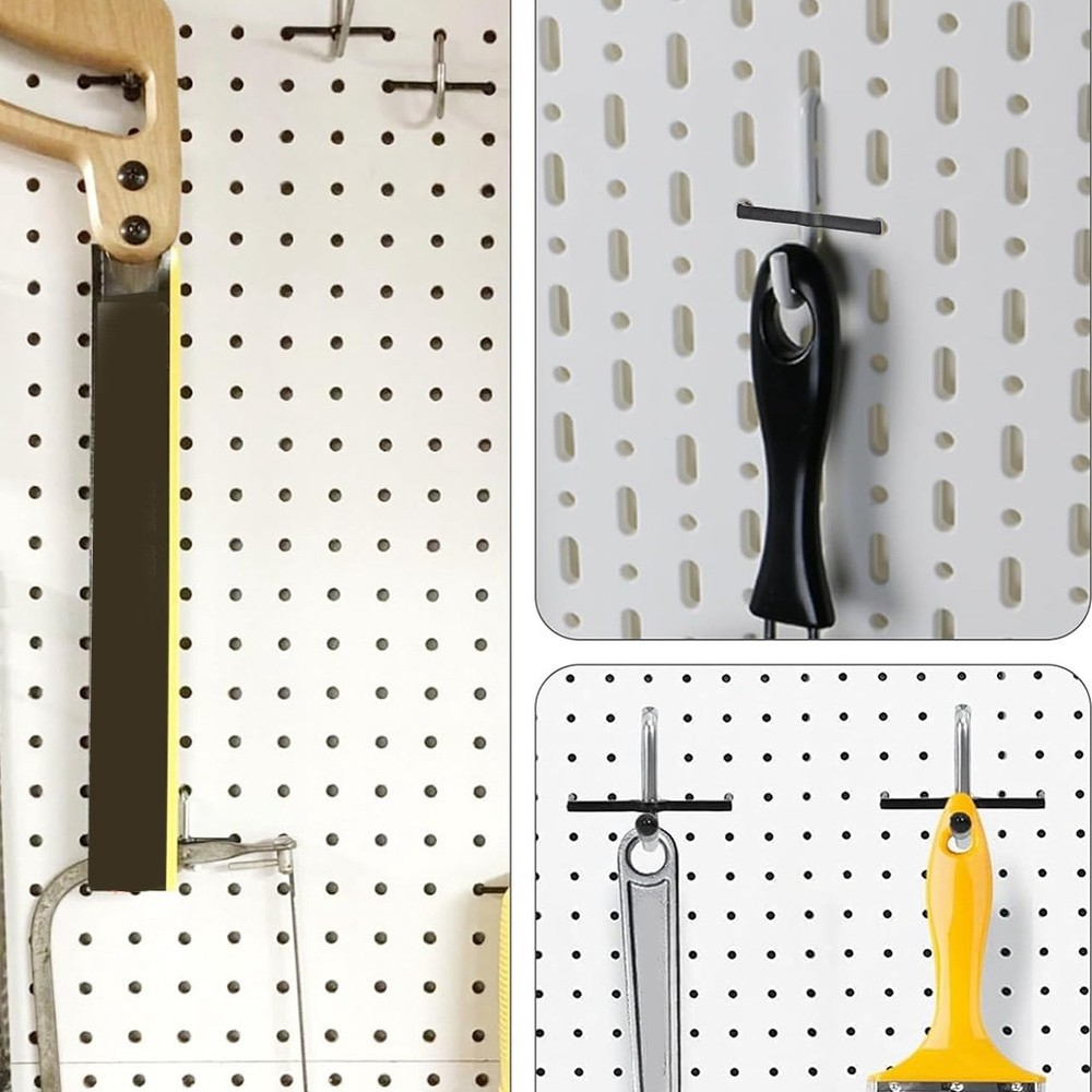 100pcs Peg Locks Pegboard Hook Retainers for Standard 1/4" and 1/8"7891