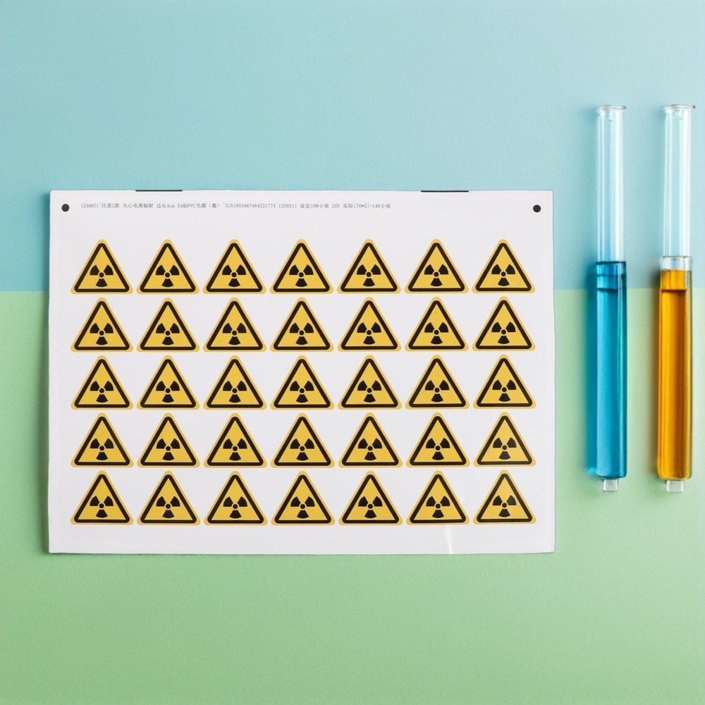 54 Pcs Warning Sign Laser Cautious Decals Do Not Touch Stickers