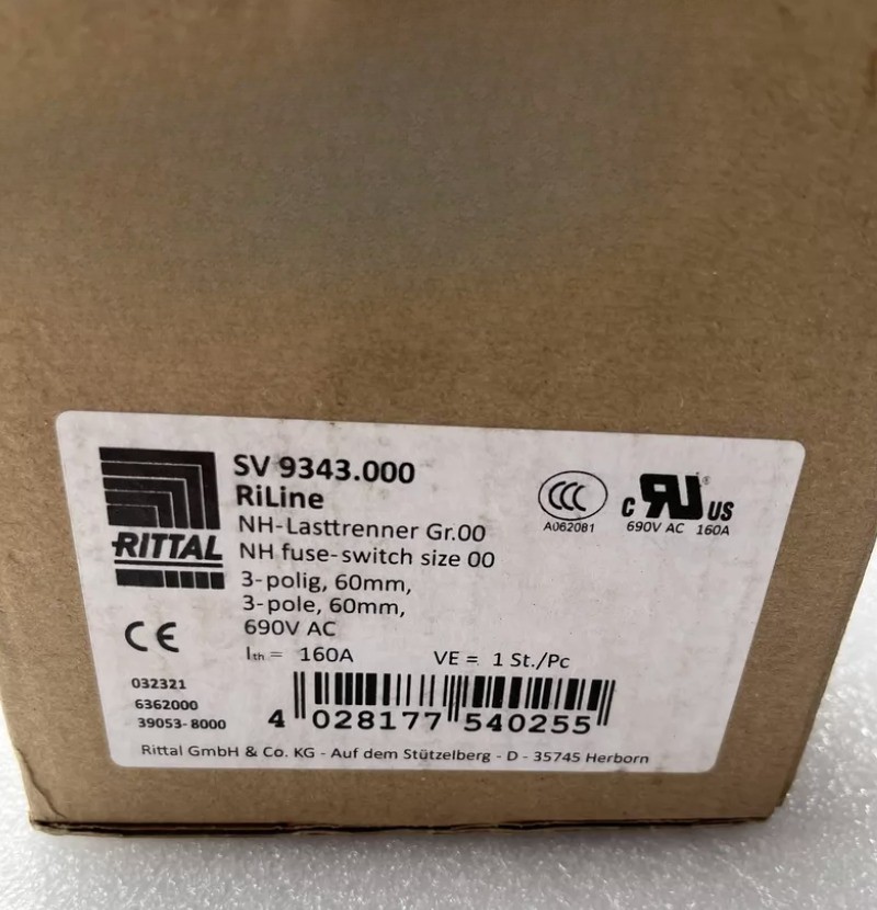 1PC NEW RITTAL SV9343.000 3-pole fuse switch