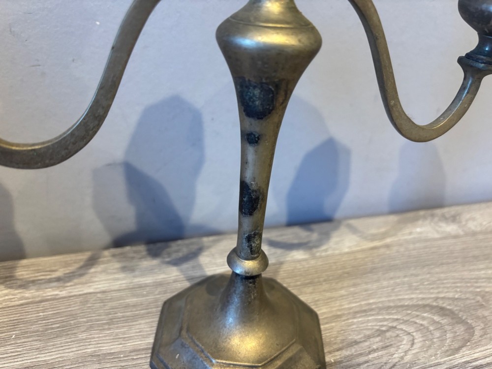 Vintage 3 Arm Candelabra Silver Plated Candle Holder