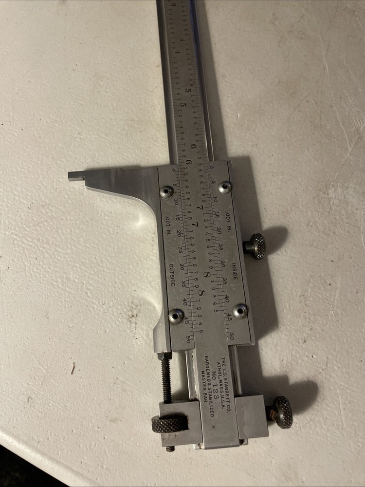 Starrett 8" Inch Vernier Caliper No. 123